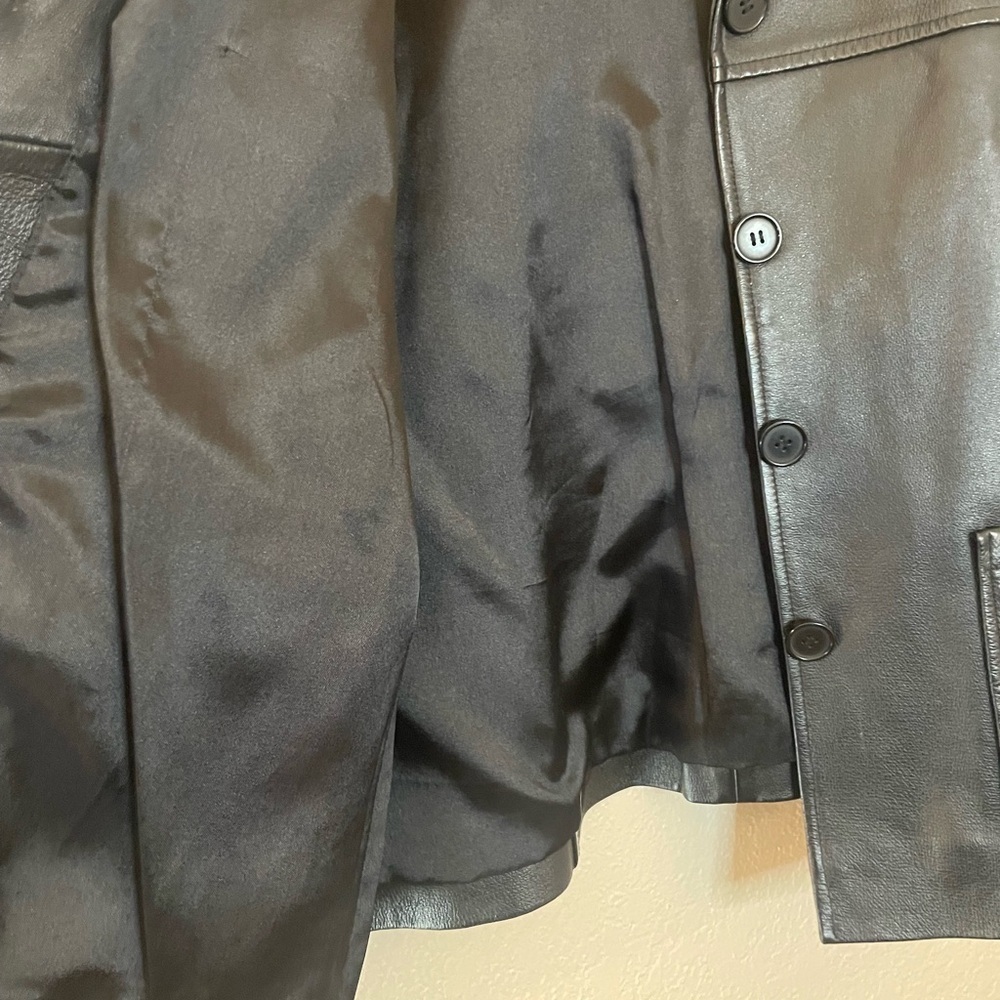 Bagatelle Black Leather Jacket - Picture 8 of 8